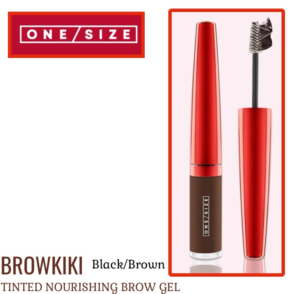 ONE/SIZE BROWKIKI TINTED NOURISHING BROW GEL BLack/brown